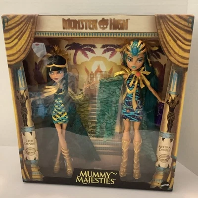 Monster High MUMMY MAJESTIES Cleo and Nefera De Nile Doll 2024 - Image 1 of 3