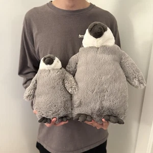 Jellycat (2): Large (14.2", 36cm) & Little (9.4 in, 24 cm) Percy Penguin BNWT - Picture 1 of 5