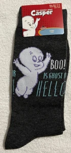 CASPER The Friendly Ghost - Men's crew socks - size 7-12 - NWT - FREE SHIPPING - Picture 1 of 1