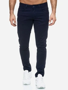 TAZZIO Jeans Slim Fit Herren Chino Jeanshose Stretch Designer Hose Denim Navy - Bild 1 von 8