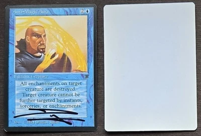 Signed MTG Magic Artist Proof _ Legends _ ANTI-MAGIC AURA _ Doug Shuler VHTF! - Image 1 of 3