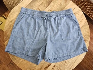 J. Crew Chambray Pullon pantaloncino donna con coulisse taglia XL - Foto 1 di 6