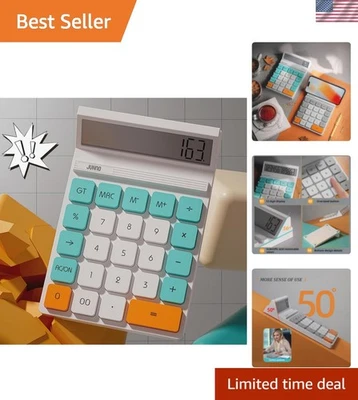 Efficient 12-Digit Blue Calculator with LCD Display - Ideal for Students & Pros - Image 1 of 4