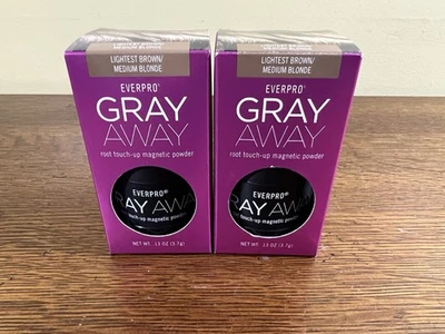 2 Pack EVERPRO Gray Away Magnetic Powder Lightest Brown Medium Blonde .13  New - Image 1 of 4