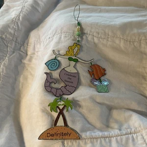 celebrate The Season/definitely Mermaid  Christmas Ornament Metal 8” - Picture 1 of 7