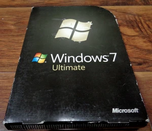 MICROSOFT WINDOWS 7 ULTIMATE 32/64BIT DVD ROMS W/KEY USED - Picture 1 of 3