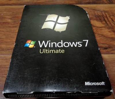 MICROSOFT WINDOWS 7 ULTIMATE 32/64BIT DVD ROMS W/KEY USED - Image 1 of 3