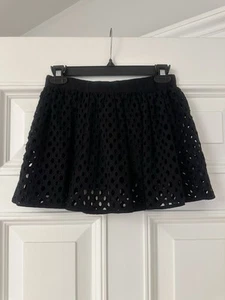 Milly girls black eyelet skirt, size 8 - Picture 1 of 4