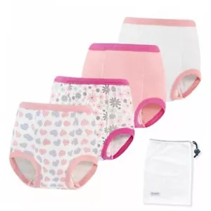 4 Packs Training Pants High Waist Cotton Training Underwear Toddler 2T Girls - Picture 1 of 7