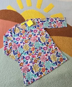 Roller Rabbit Kids Kurta Printed Cotton Tunic Dress Cover-up Girls Size 6 Nwt - Picture 1 of 6
