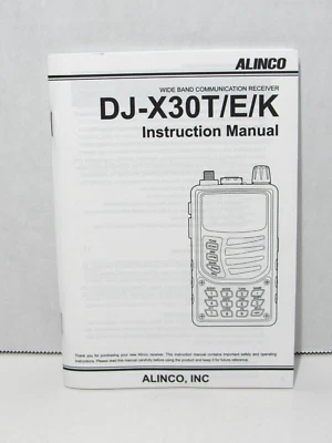 Manual de instrucciones original Alinco DJ-X30T OEM DJ-X30T/E/K Foto 1 de 2