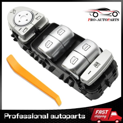 2229056800 Interruptor de ventana eléctrica maestro izquierdo para Mercedes Benz C300 C450 C63 AMG Foto 1 de 4