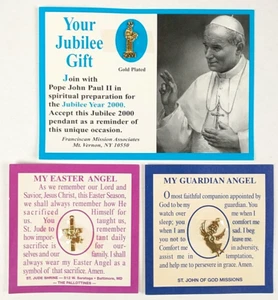 Pope John Paul II, My Guardian Angel, My Easter Angel Pendants Lot of 3 PA211 - Picture 1 of 4
