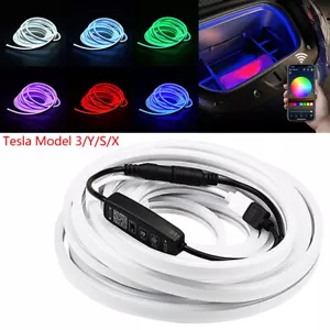 Auto Front Trunk LED RGB Frunk Light Strip Accessories For Tesla Model 3 X S Y - Picture 1 of 13
