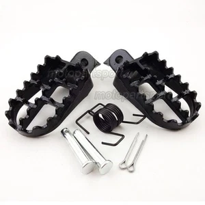 Aluminium Foot Pegs Footrest Honda XR50R CRF50 70 80 CRF100F TW200 Pit Dirt Bike - Picture 1 of 6