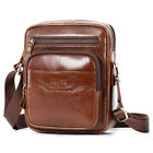 Mens Genuine Leather Shoulder Bag Messenger Crossbody Handbag Satchel Travel Bag