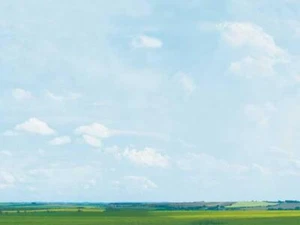 Fields and Sky Backscene 2 (68 x 291 cm) HO/TT Gauge Auhagen kit 42510 - Picture 1 of 2