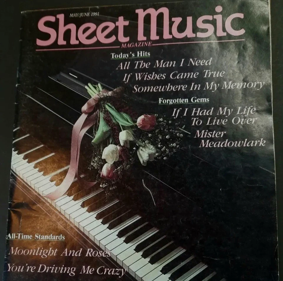 Sheet Music Magazine May / June 1991 All Time Standards  Piano Study Edition G - Image 1 of 4