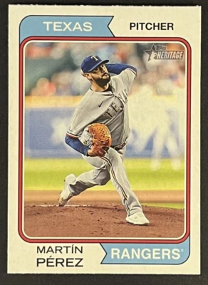 Martin Perez 2023 Topps Heritage No298 Texas Rangers - Изображение 1 из 2