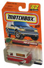 Matchbox Great Outdoors (2000) Red & White Pop-Up Camper Vehicle 62/100 - (Damag