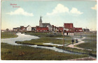 C1910 Postcard: Scenic View: Kerkbuurt (Church Neighborhood) Marken Netherlands
