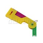 Automatic Hand Thread Device Plastic Sewing Tool Yellow 2.62x0.91 Inch