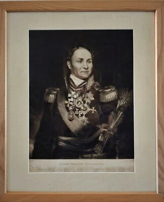 Grabado del conde ruso Marvey Ivanovich Platov. Foto 1 de 4