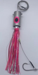 Salt Slayer® High Speed Stainless Steel Trolling Lure Rattling head Mylar skirt - Picture 1 of 3