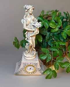 Giuseppe Armani Replica Statue Summer Lady With Cornucopia Clock - Picture 1 of 21