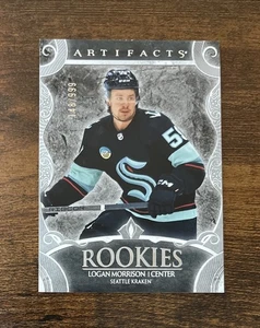 2024-25 Upper Deck Artefacts Silver Rookies #197 Logan Morrison /999 Kraken RC - Photo 1 sur 2
