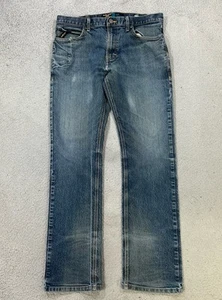 Ariat M7 Rebar Jeans Mens 36x32 Blue Slim Fit Straight Leg Denim Workwear Cowboy - Picture 1 of 13