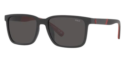 Polo Ralph Lauren Man Sunglasses PH4189U 537587 55mm Black - Dark Grey Lens- NEW - Image 1 of 4