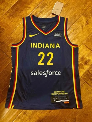 Jersey Caitlin Clark Indiana Fever azul juvenil mediano Foto 1 de 2