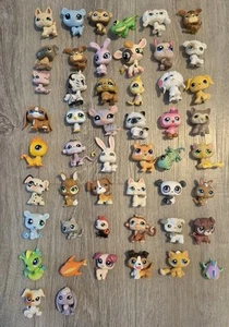 50 retired littelest pet shops lps cats dogs monkeys lizards birds ladybug bunny - Picture 1 of 8