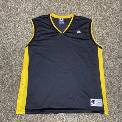 Vtg Champion Los Angeles Lakers Black Alternate Jersey 44 Large Blank Y2k 2000s - Image 1 of 4