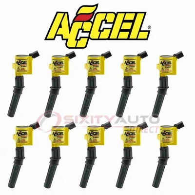 10 pc ACCEL Direct Ignition Coil for 1999-2017 Ford E-350 Super Duty 6.8L ha - Image 1 of 4