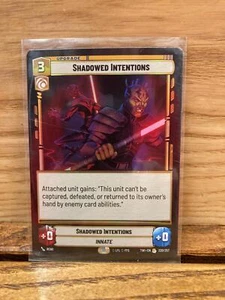 Shadowed Intentions(Foil) Star Wars Unlimited Twilight of the Republic Rare - Picture 1 of 1