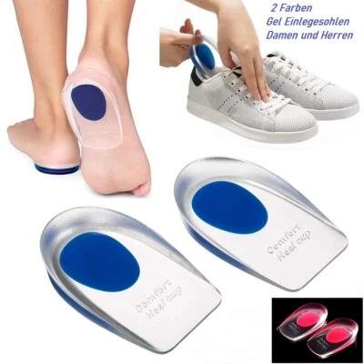 2 Paar Einlegesohlen Geleinlage Fersensporn Fersenkissen Polster Fersenkeil - Bild 1 von 4