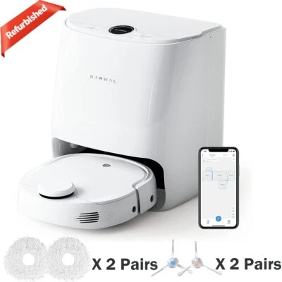 Refurbished NARWAL T10 Mop Robot Vacuum Cleaner w/ 2 set of  Mop & Side Brushes - Image 1 of 4