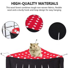 Hideaway Hammock Hanging Bed Hamster Pet Tent Small Nest Tassel Corner Rest Rat