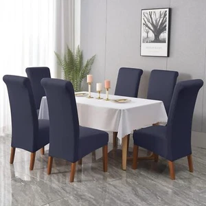 4X Kozuoan XL Größe Stuhlhussen für Esszimmerstühle, Spandex Esszimmer Stuhlhussen, - Bild 1 von 6