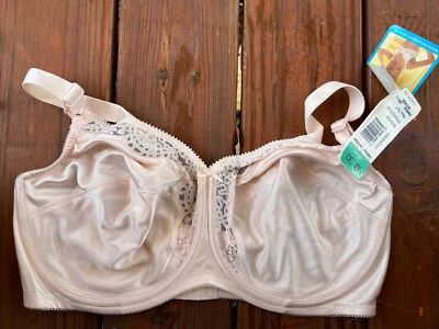 Sujetador LILYETTE 40DDD Minimizador Cobertura Completa Floral Encaje ROSA 418 De Colección Nuevo con Etiquetas Foto 1 de 4