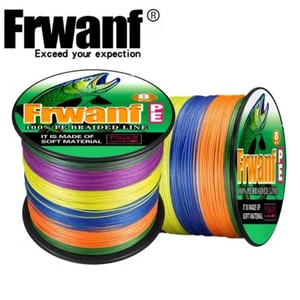 FRANF 100%PE 8 Stränge 1000M 6-300LB Multifilament PE Schnur Geflochtene Angelschnur - Bild 1 von 4