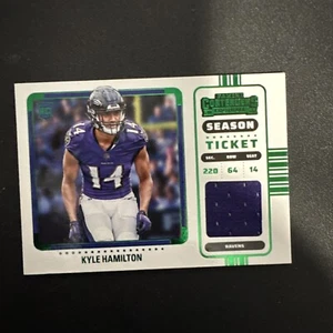 2022 Panini Contenders Kyle Hamilton Rookie Ticket Patch Variation RC Ravens - Picture 1 of 2