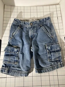 Vintage Levi Strauss Signature Denim Jean Shorts w/ Button Cargo Pockets- Size 5 - Picture 1 of 10