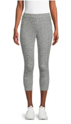 Time & Tru NEW♈Woman's Printed Denim Capri Jegging size XS~ grey/white animal - Image 1 of 4