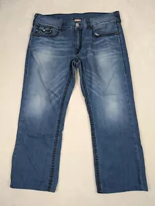 Jeans dritti True Religion taglia 38 tasca patta vintage donna - Foto 1 di 13