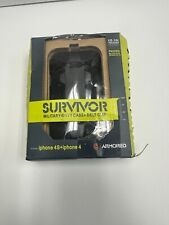 Griffin Survivor iPhone 4 4s Case - Military tested, heavy duty NEW Black