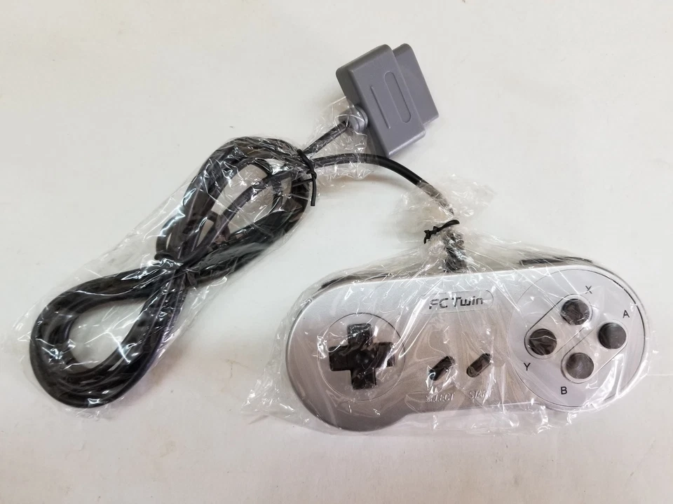 NEW Silver Official Original YOBO  FC TWIN OR SNES SUPER NINTENDO Controller  - Image 1 of 1