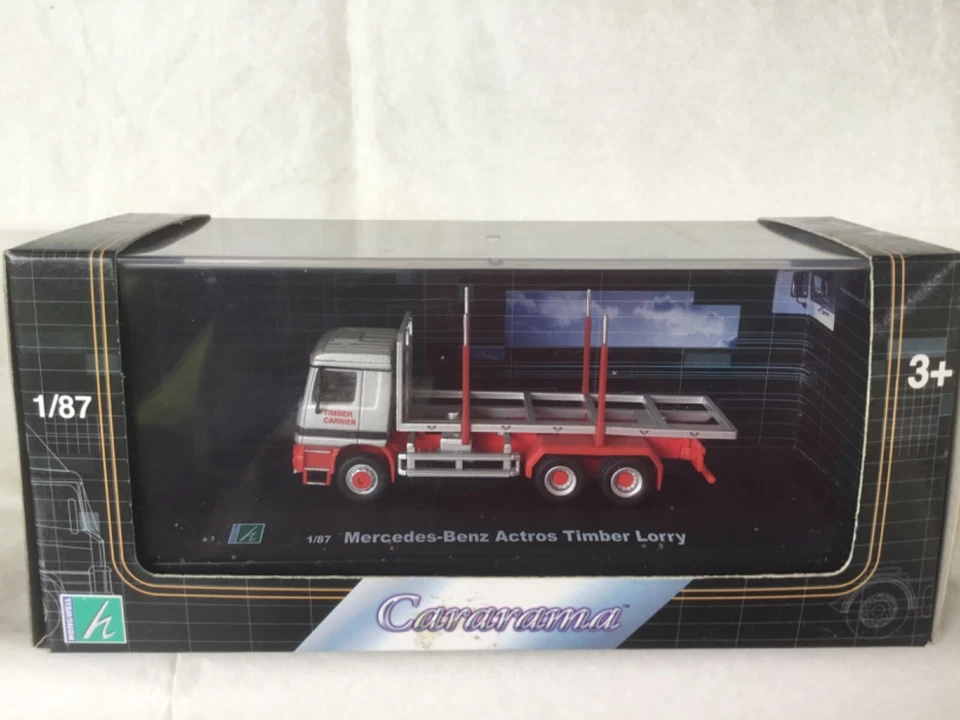 CARARAMA MERCEDES ACTROS TIMBER LORRY.  1/87.  NEUF en Boîte - Photo 1/1